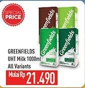 Promo Harga GREENFIELDS UHT All Variants 1000 ml - Hypermart