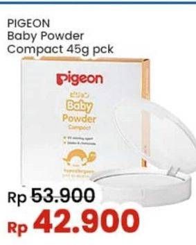 Promo Harga Pigeon Baby Powder Compact 45 gr - Indomaret