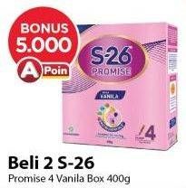 Promo Harga S26 Promise Susu Pertumbuhan Vanilla 400 gr - Alfamart