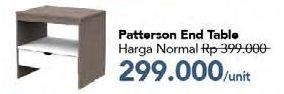 Promo Harga End Table Patterson  - Carrefour