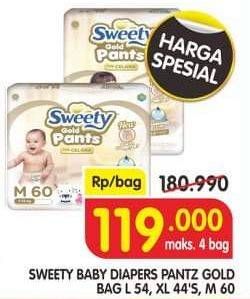 Promo Harga Sweety Gold Pants M60, L54, XL44  - Superindo