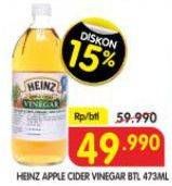 Promo Harga Heinz Apple Cider Vinegar 473 ml - Superindo