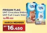 Promo Harga Frisian Flag Susu UHT Purefarm Swiss Chocolate, Full Cream 946 ml - Yogya