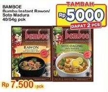 Promo Harga Bamboe Bumbu Instant Rawon, Soto Daging (Soto Madura) 40 gr - Indomaret