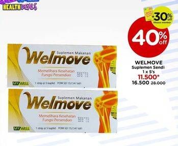 Promo Harga Welmove Vitamin Tulang Sendi 5 pcs - Watsons