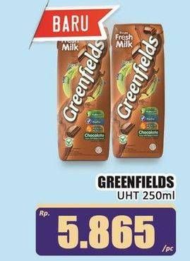 Promo Harga Greenfields UHT Choco Malt 250 ml - Hari Hari