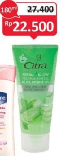 Promo Harga CITRA Fresh Glow Multifunction Gel 180 ml - Alfamidi