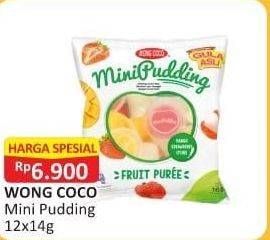 Promo Harga Wong Coco MiniPudding per 12 pcs 14 gr - Alfamart