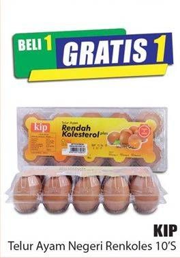 Promo Harga KIP Telur Ayam Negeri Rendah Kolesterol 10 pcs - Hari Hari