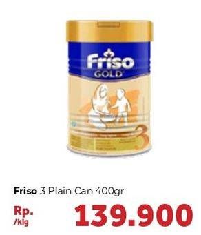Promo Harga FRISO Gold 3 Susu Pertumbuhan Plain 400 gr - Carrefour