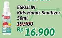 Promo Harga ESKULIN Kids Hand Sanitizer 50 ml - Alfamidi