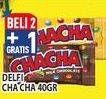 Promo Harga Delfi Cha Cha Chocolate All Variants 40 gr - Hypermart