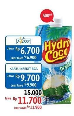 Promo Harga HYDRO COCO Minuman Kelapa Original 500 ml - Alfamidi