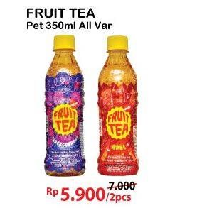 Promo Harga SOSRO Fruit Tea Apple, Blackcurrant 350 ml - Alfamart