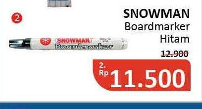 Promo Harga SNOWMAN Board Marker Hitam  - Alfamidi