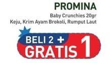 Promo Harga Promina 8+ Baby Crunchies Keju, Krim Ayam Brokoli, Seaweed 20 gr - Hypermart