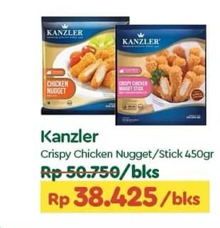 Promo Harga Kanzler Chicken Nugget Crispy, Stick Crispy 450 gr - TIP TOP
