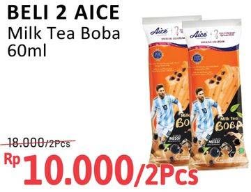Promo Harga Aice Ice Cream Milk Tea Boba 70 ml - Alfamidi