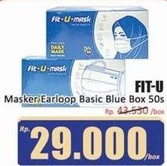 Promo Harga Fit-u-mask Masker Earloop 50 pcs - Hari Hari