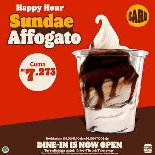 Promo Harga BURGER KING Sundae Affogato  - Burger King