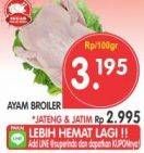 Promo Harga Ayam Broiler per 100 gr - Superindo