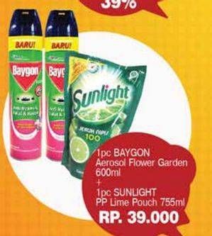 Baygon Aerosol/Sunlight Pencuci Piring