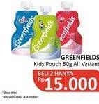 Promo Harga GREENFIELDS Yogurt Squeeze All Variants 80 gr - Alfamidi