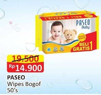 Promo Harga PASEO Baby Wipes BOGOF 50 pcs - Alfamart