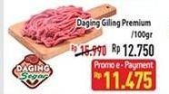 Promo Harga Daging Giling Sapi Premium per 100 gr - Hypermart