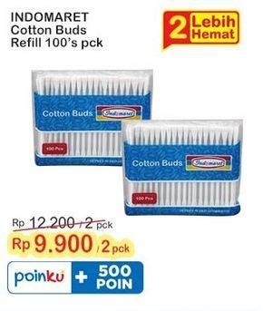 Promo Harga Indomaret Cotton Buds 100 pcs - Indomaret