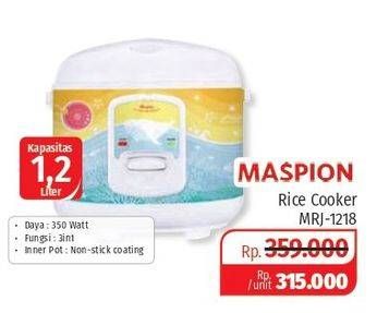 Promo Harga MASPION MRJ 1218  - Lotte Grosir