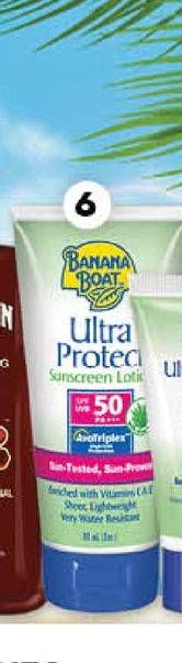 Promo Harga BANANA BOAT Ultra Protect Sunscreen Lotion SPF50 90 ml - Guardian