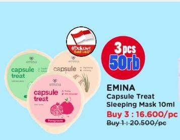 Promo Harga Emina Capsule Treat Sleeping Mask 10 ml - Watsons