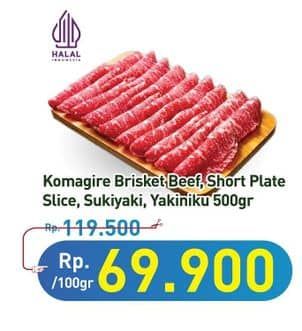 Promo Harga Komagire Brisket/Short Plate Slice/Sukiyaki/Yakiniku  - Hypermart