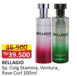 Promo Harga BELLAGIO Spray Cologne (Body Mist) Stamina, Ventura, Rave Culture 100 ml - Alfamart