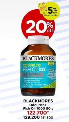 Promo Harga Blackmores Odourless Fish Oil 90 pcs - Watsons