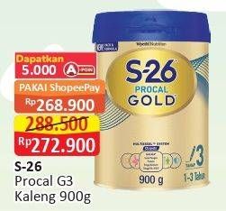 Promo Harga S26 Procal Gold Susu Pertumbuhan 900 gr - Alfamart