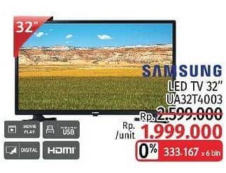 Promo Harga SAMSUNG UA32T4003 | LED TV 32"  - LotteMart