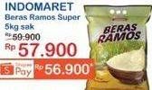 Promo Harga Indomaret Beras Ramos Super 5000 gr - Indomaret