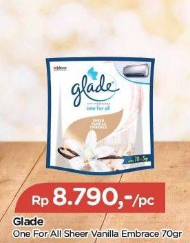 Promo Harga Glade One For All Sheer Vanilla Embrace 70 gr - TIP TOP