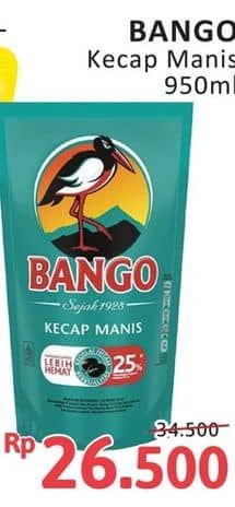 Promo Harga Bango Kecap Manis 950 gr - Alfamidi