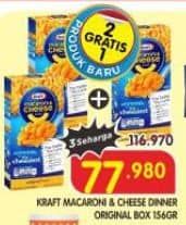 Promo Harga Kraft Macaroni & Cheese Dinner Original 156 gr - Superindo