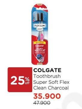 Promo Harga COLGATE Toothbrush Flex Clean  - Watsons