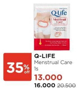 Promo Harga Q-life Menstrual Care  - Watsons