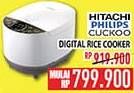 Promo Harga Hitachi/Philips/Cuckoo Rice Cooker Digital  - Hypermart