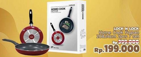 Promo Harga LOCK & LOCK Cook Frypan 2P Set 20 CM, 24 CM  - LotteMart
