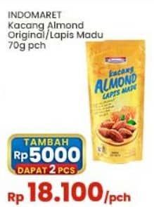 Promo Harga Indomaret Kacang Almond Lapis Madu 70 gr - Indomaret