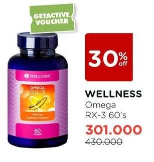 Promo Harga WELLNESS Omega RX 3 60 pcs - Watsons