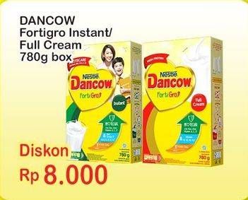 Promo Harga Dancow FortiGro Susu Bubuk Instant, Full Cream 800 gr - Indomaret