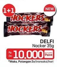 Promo Harga Delfi Nockers Chocolate 35 gr - LotteMart